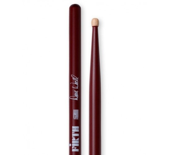 Vic Firth SDW барабанные палочки Dave Weckl, деревянный цилиндрический наконечник, материал орех