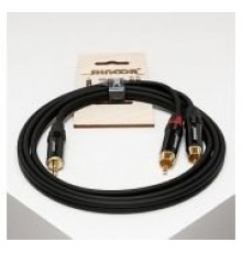 Shnoor MJ2RCA-1,5m Y-кабель миниджек - 2 RCA с литым копусом и позолоченными контактами, 1,5м