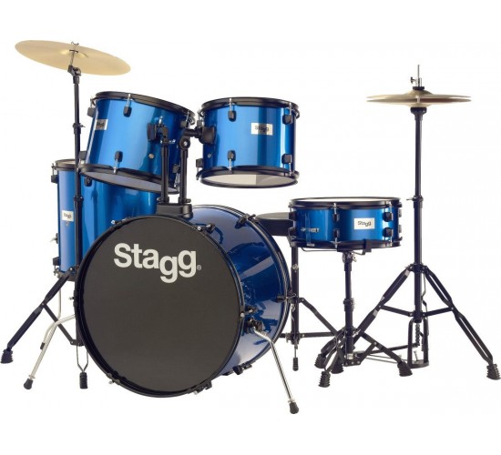 Stagg TIM122BL акустическая барабанная установка, цвет синий