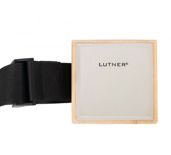 Lutner FS1 Тренировочный пед на ремне для барабанщика, квадратный, белая резина