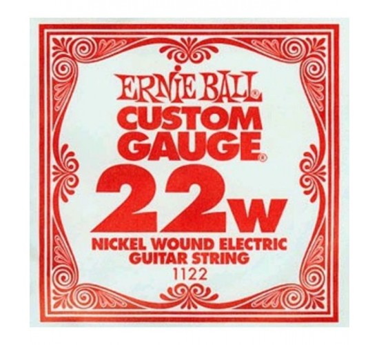 Ernie Ball 1122 струна для электро и акустических гитар, никель, в оплётке, калибр .022