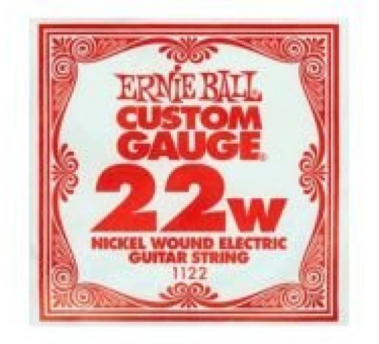 Ernie Ball 1122 струна для электро и акустических гитар, никель, в оплётке, калибр .022
