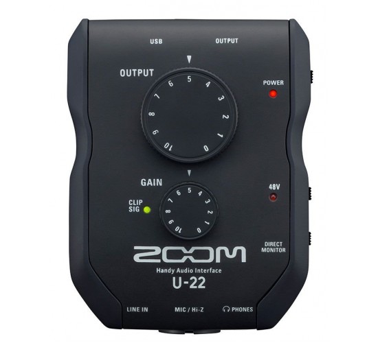Zoom U-22 ручной аудиоинтерфейс
