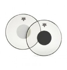 Remo CS-1322-10 Controlled Sound Clear Top Black Dot 22