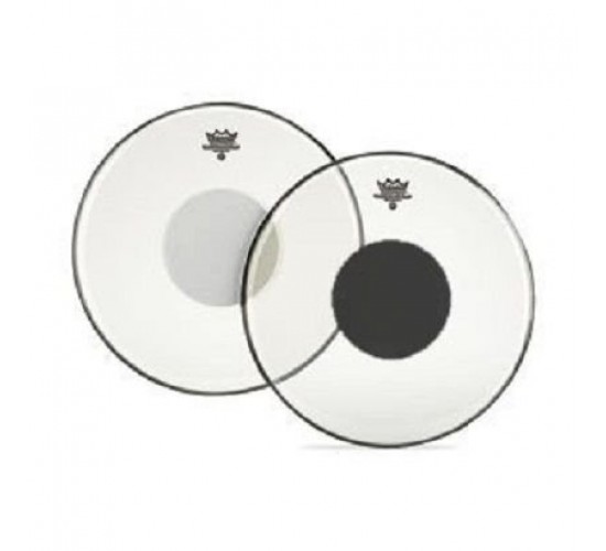 Remo CS-1322-10 Controlled Sound Clear Top Black Dot 22