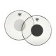 Remo CS-1322-10 Controlled Sound Clear Top Black Dot 22