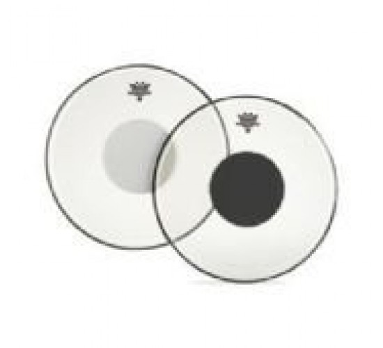 Remo CS-1322-10 Controlled Sound Clear Top Black Dot 22