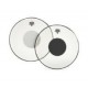 Remo CS-1322-10 Controlled Sound Clear Top Black Dot 22