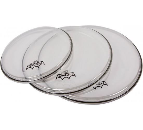 Remo PP-1002-P4 Powerstroke 4 комплект из 3 пластиков, двуслойные, прозрачные 10«, 12», 14