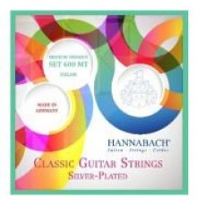 Hannabach 600MT Silver-Plated Green Комплект струн для классической гитары, среднее натяжение