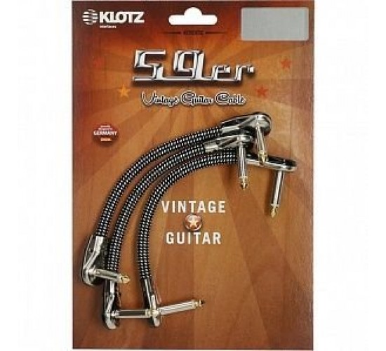 Klotz VINPAN0030 59 Vintage Коммутационный кабель, 30см, 3шт, угловой