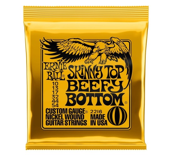 Ernie Ball 2216 струны для эл.гитары Nickel Wound Skinny Top Beefy Bottom Slinky (10-13-17-32-44-54)