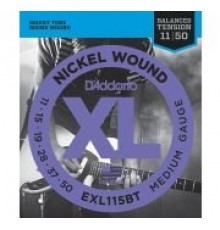 D'Addario EXL115BT Nickel Wound Комплект струн для электрогитары, Medium, 11-50