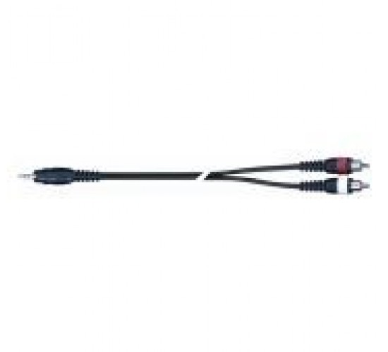 QUIK LOK AD40-3K компонентный кабель, 3 метра, разъёмы Stereo Mini Jack Male - 2 RCA