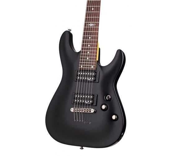 Schecter SGR C-7 MSBK электрогитара, цвет Midnight Satin Black (матовый черный)