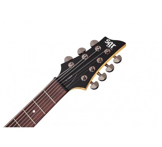 Schecter SGR C-7 MSBK электрогитара, цвет Midnight Satin Black (матовый черный)