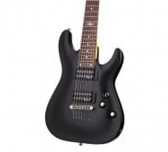 Schecter SGR C-7 MSBK электрогитара, цвет Midnight Satin Black (матовый черный)