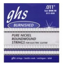 GHS BNR-M струны для электрогитары, серия Burnished Nickel, 11-50