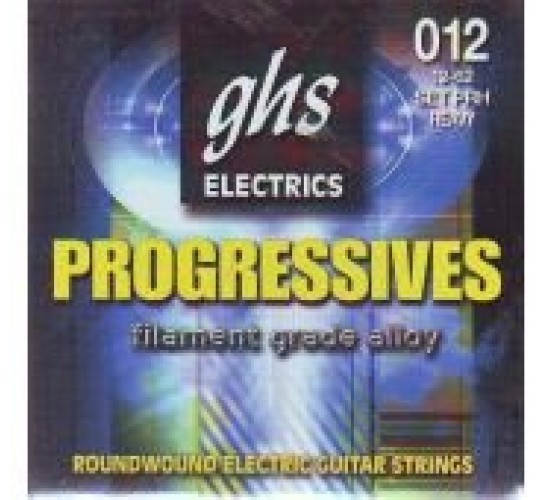 GHS PRH Heavy струны для электрогитары, серия Progressives, 12-52