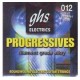 GHS PRH Heavy струны для электрогитары, серия Progressives, 12-52
