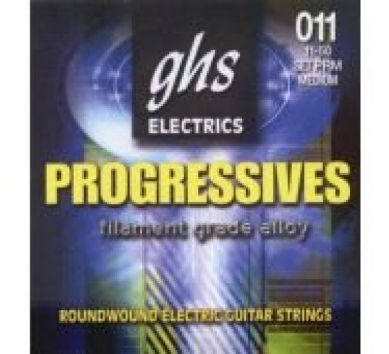 GHS PRM Medium струны для электрогитары, серия Progressives, 11-50