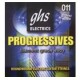 GHS PRM Medium струны для электрогитары, серия Progressives, 11-50