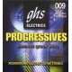 GHS PRXL Extra Light Струны для электрогитары, серия Progressives, 9-42