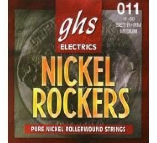GHS R+RM Medium струны для электрогитары, серия Nickel Rockers, 11-50