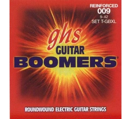 GHS T-GBXL Extra Light струны для электрогитары, серия Reinforced Boomers,9-42