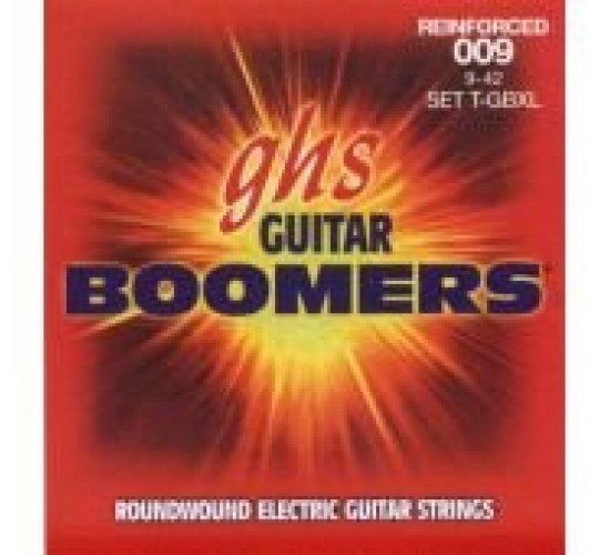 GHS T-GBXL Extra Light струны для электрогитары, серия Reinforced Boomers,9-42