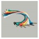 Rockcable RCL30011 D5 кабель 15 см джек-джек, угловой. Комплект 6 штук, разноцветные