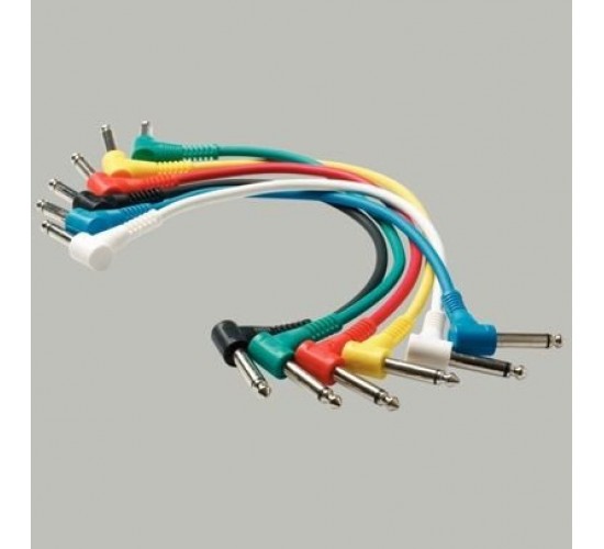 Rockcable RCL30031 D5 Кабель 30 см, джек-джек, угловой, комплект 6 шт.