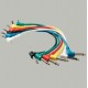 Rockcable RCL30031 D5 Кабель 30 см, джек-джек, угловой, комплект 6 шт.
