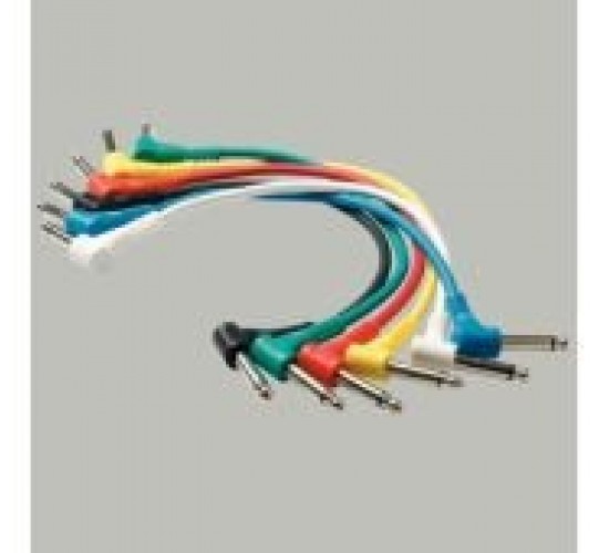 Rockcable RCL30031 D5 Кабель 30 см, джек-джек, угловой, комплект 6 шт.