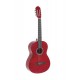 GEWApure classical guitar basic transparent red 4/4 классическая гитара