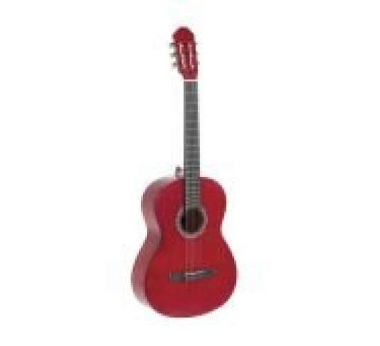 GEWApure classical guitar basic transparent red 4/4 классическая гитара