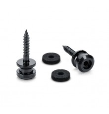 Schaller 24030400 S-Lock M Крепление ремня, черный хром, 2 шт