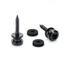 Schaller 24030400 S-Lock M Крепление ремня, черный хром, 2 шт