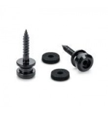 Schaller 24030400 S-Lock M Крепление ремня, черный хром, 2 шт