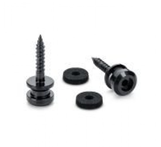 Schaller 24030400 S-Lock M Крепление ремня, черный хром, 2 шт