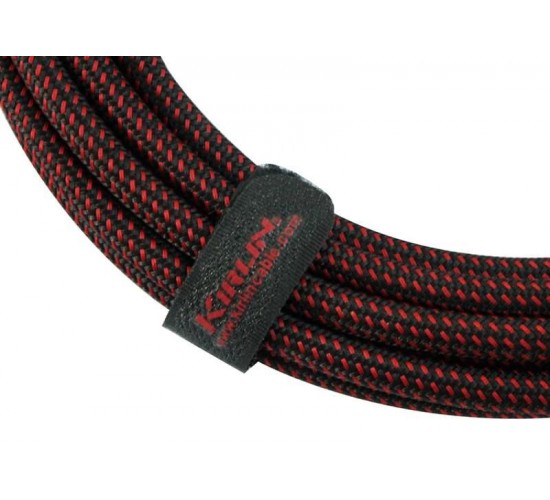 Kirlin IWB-202BFGL 3M BR кабель инструментальный, прям.угл, 3м, цвет черно-красный