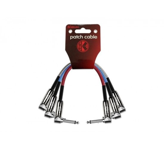 Kirlin IWC3A-203PN 0.15M 3 кабель соединительный (3 шт.), 0,15м, цвет черный+серебро/синий/красный