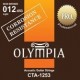 Olympia CTA1253 струны для акустической гитары с устойчивостью к коррозии, 80/20 бронза, (12 - 53)