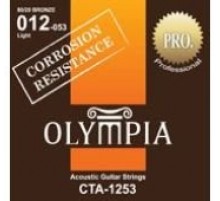 Olympia CTA1253 струны для акустической гитары с устойчивостью к коррозии, 80/20 бронза, (12 - 53)