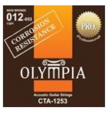 Olympia CTA1253 струны для акустической гитары с устойчивостью к коррозии, 80/20 бронза, (12 - 53)