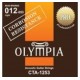 Olympia CTA1253 струны для акустической гитары с устойчивостью к коррозии, 80/20 бронза, (12 - 53)