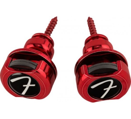 Fender Infinity Strap Locks Red замковые ремнедержатели (стрэплоки), цвет красный