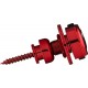 Fender Infinity Strap Locks Red замковые ремнедержатели (стрэплоки), цвет красный