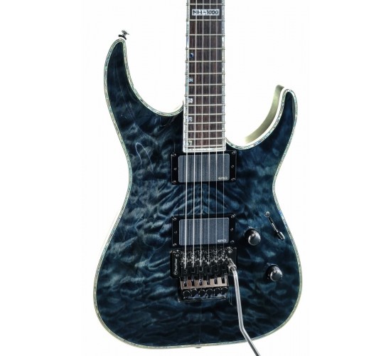 ESP LTD MH1000 Deluxe STBLK электрогитара, цвет черный USED