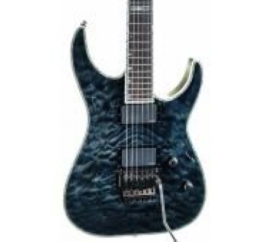ESP LTD MH1000 Deluxe STBLK электрогитара, цвет черный USED